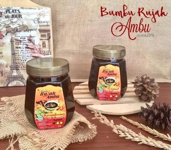 Bumbu Rujak Ambu Toples 400gr – Cocok untuk Keluarga Besar